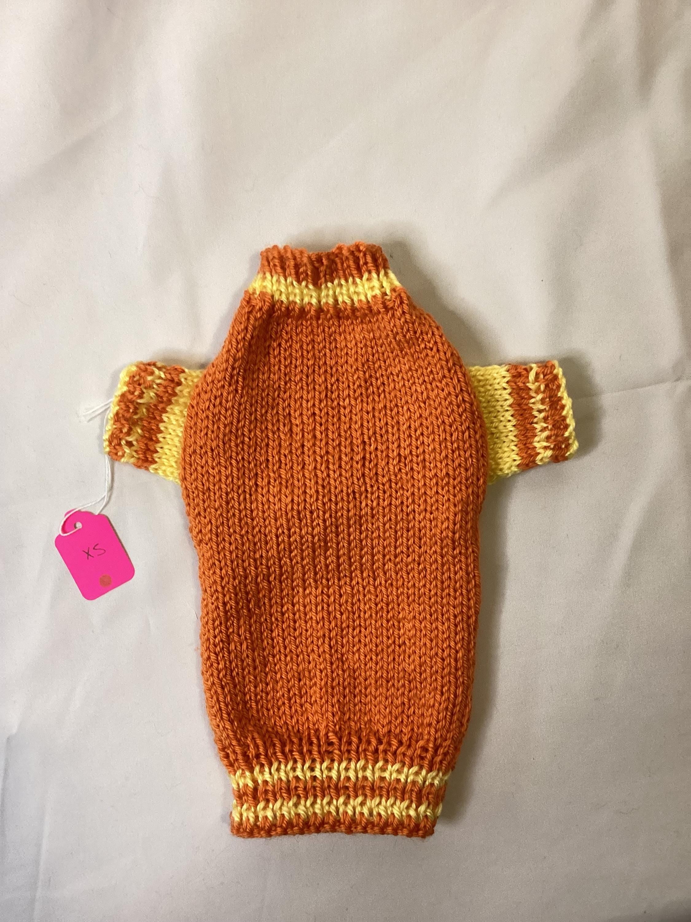 Dog (pet) Sweater with Long Sleeves, X-Small (1-10 lbs)