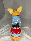 Dog (pet) Christmas sweater (Little Red Punch buggy haulin a Christmas Tree)