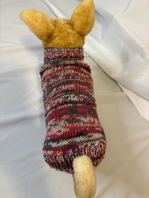 Dog (pet) christmas colours sweater, Small/Medium (15-40 lbs)
