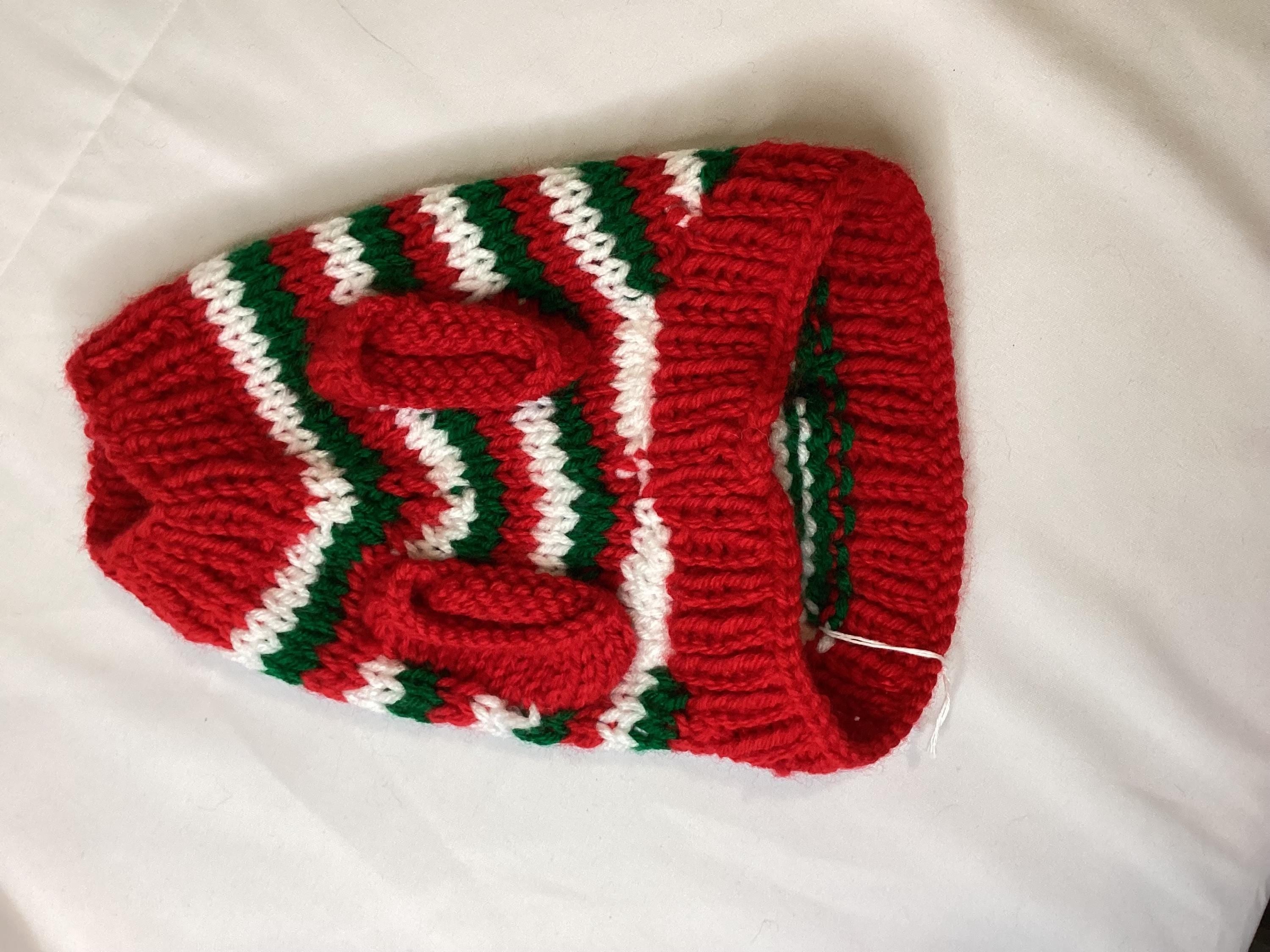 Dog (pet)  Christmas sweater and hat set