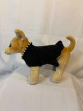 Dog (pet) “Little Black Dress” with pearls sweater dress, X-Small (1-10lbs)