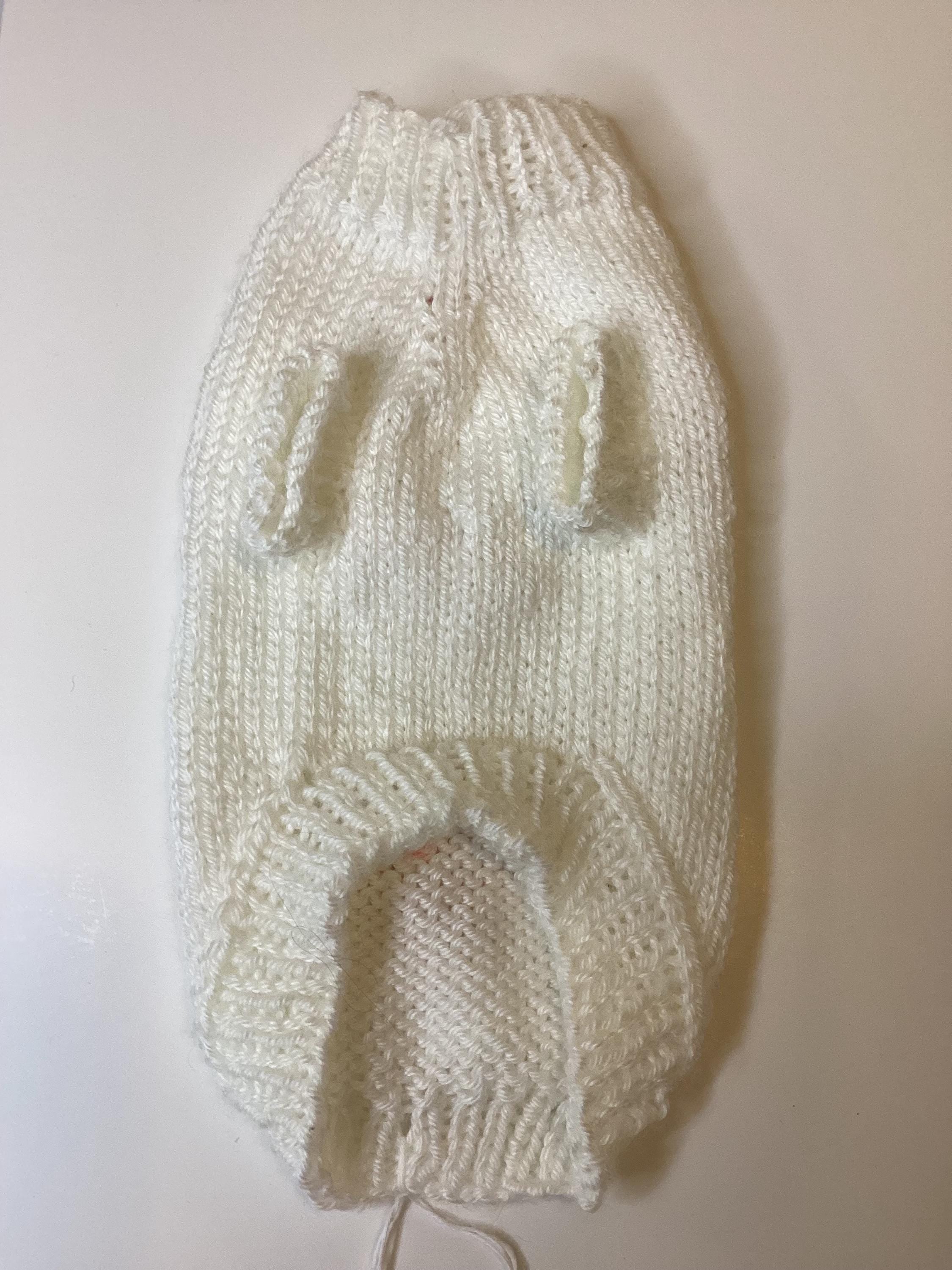 Dog (pet) sweater with flowers, X-Small (1-10 lbs)