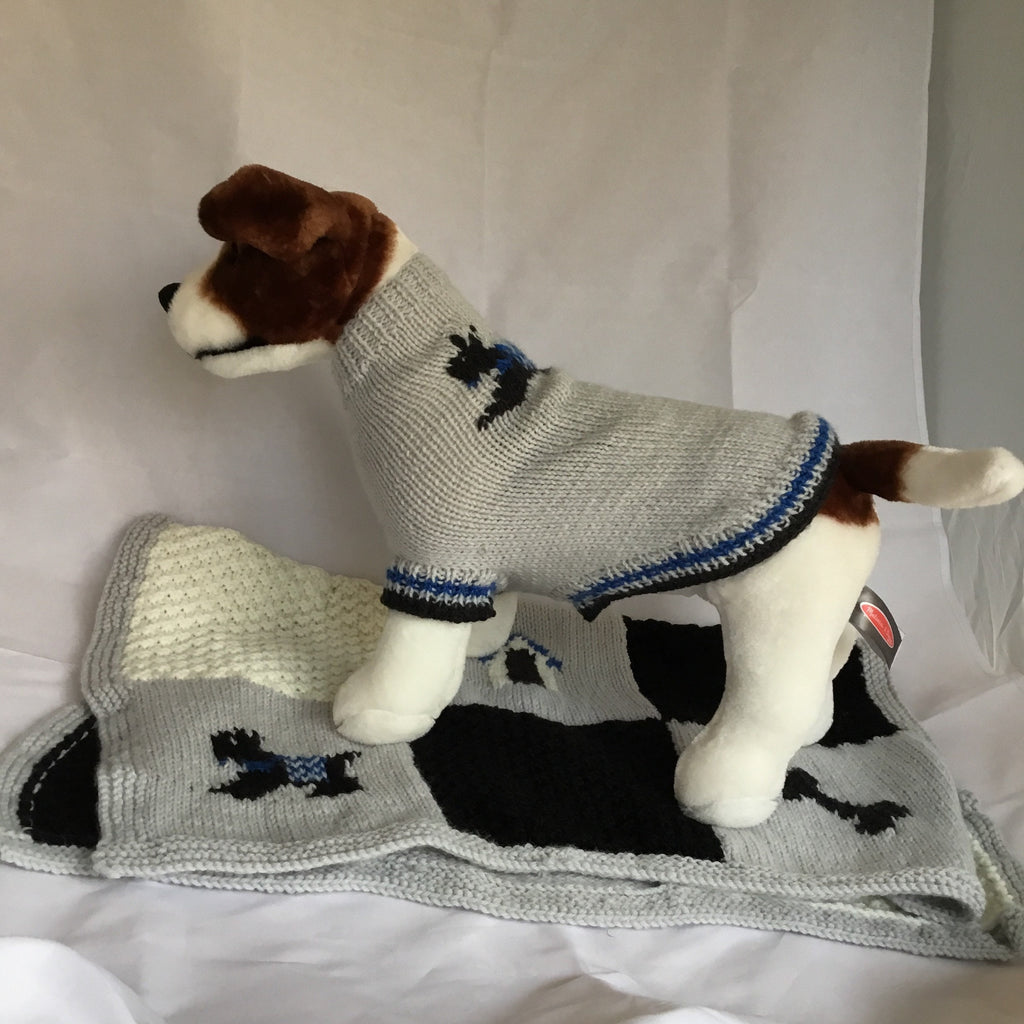Dog (pet) sweater and blanket - size Medium