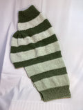 Green and Beige Striped Pet Sweater - XXL