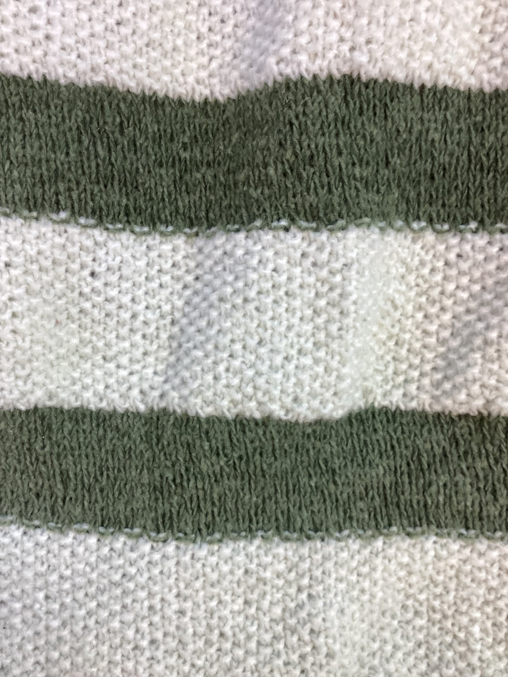 Green and Beige Striped Pet Sweater - XXL