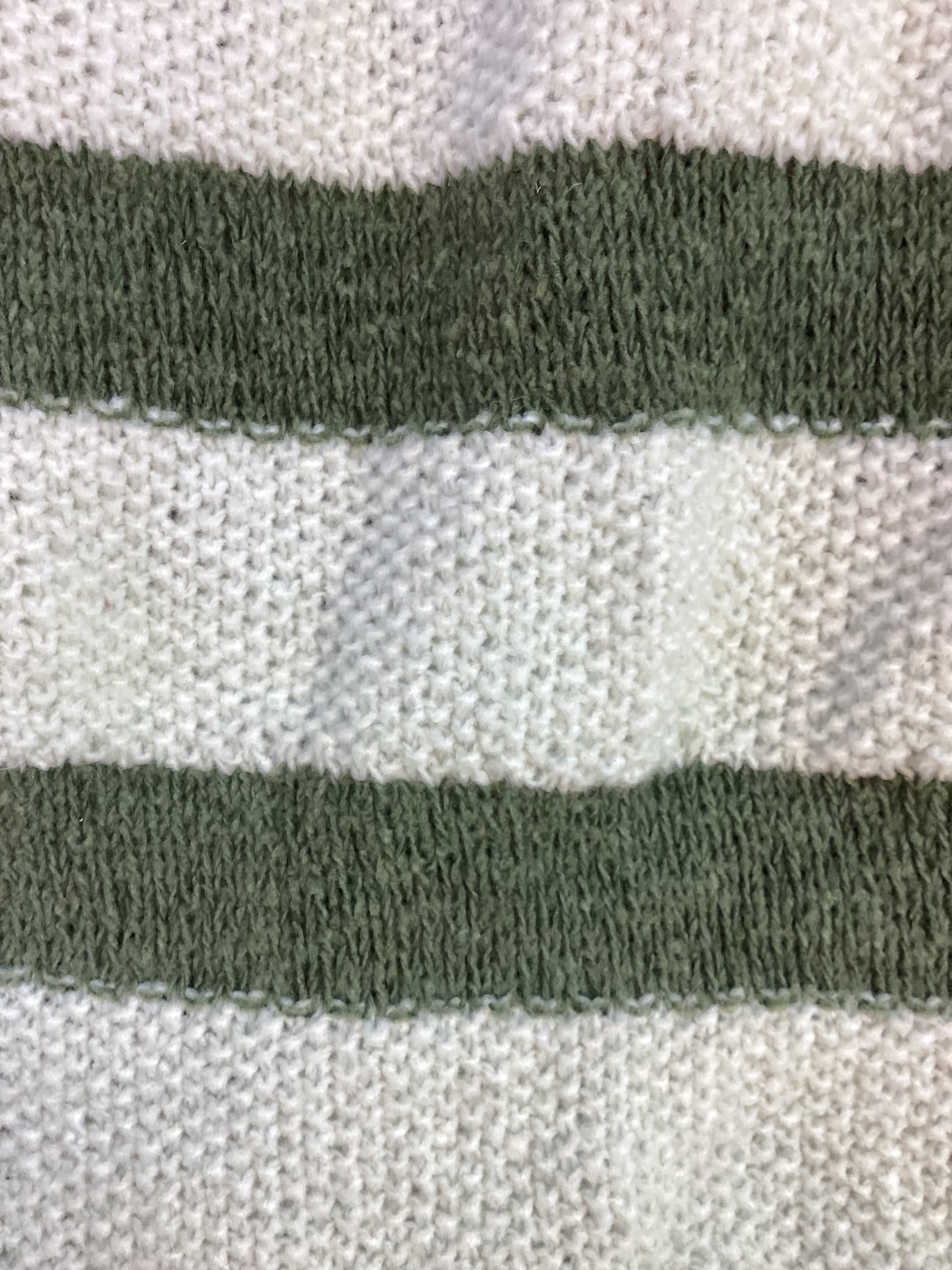 Green and Beige Striped Pet Sweater - XXL