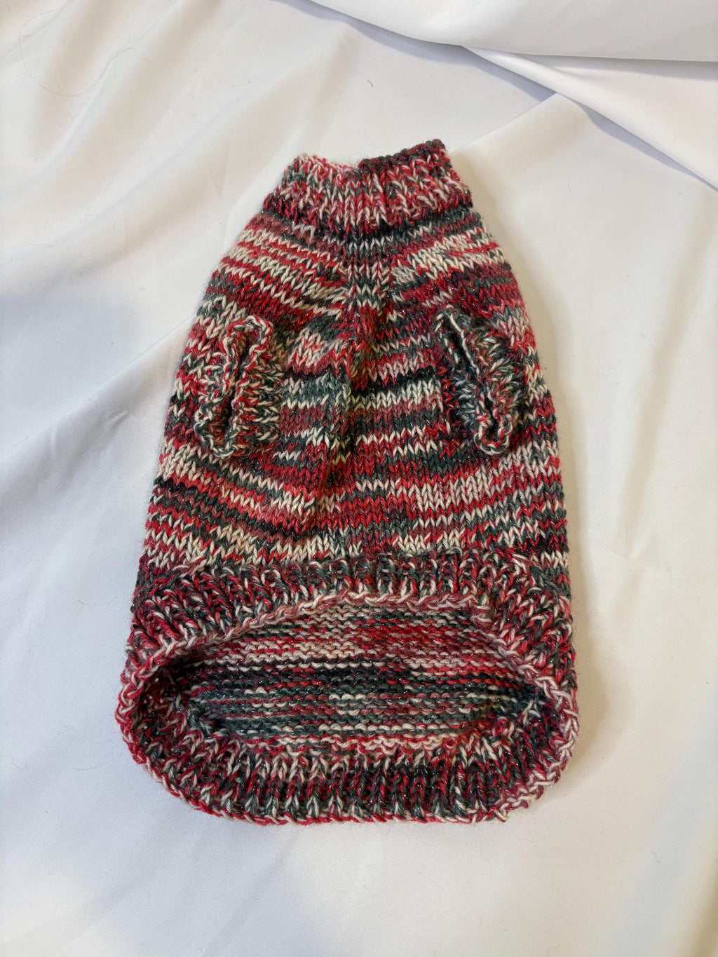 Dog (pet) christmas colours sweater, Small/Medium (15-40 lbs)