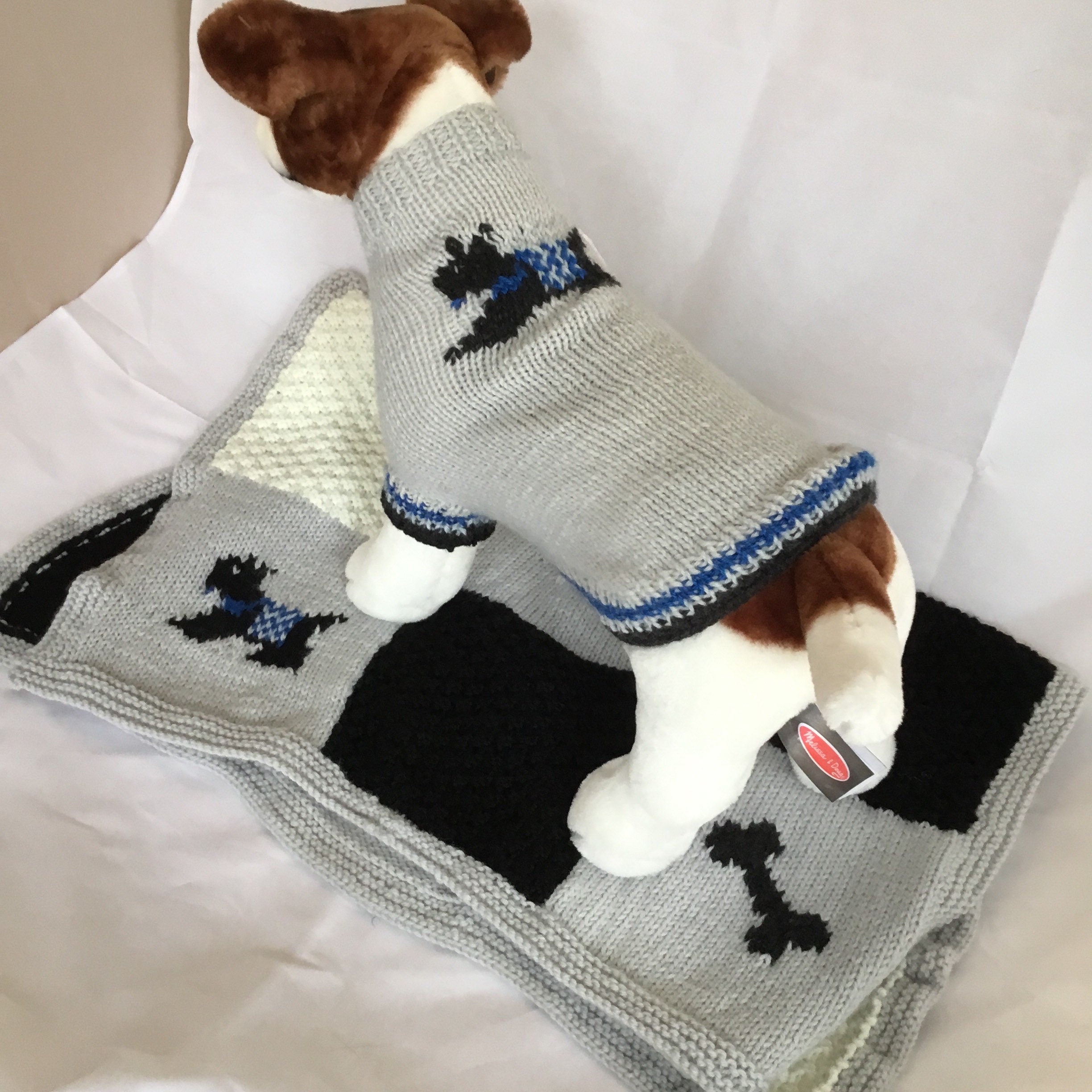 Dog (pet) sweater and blanket - size Medium