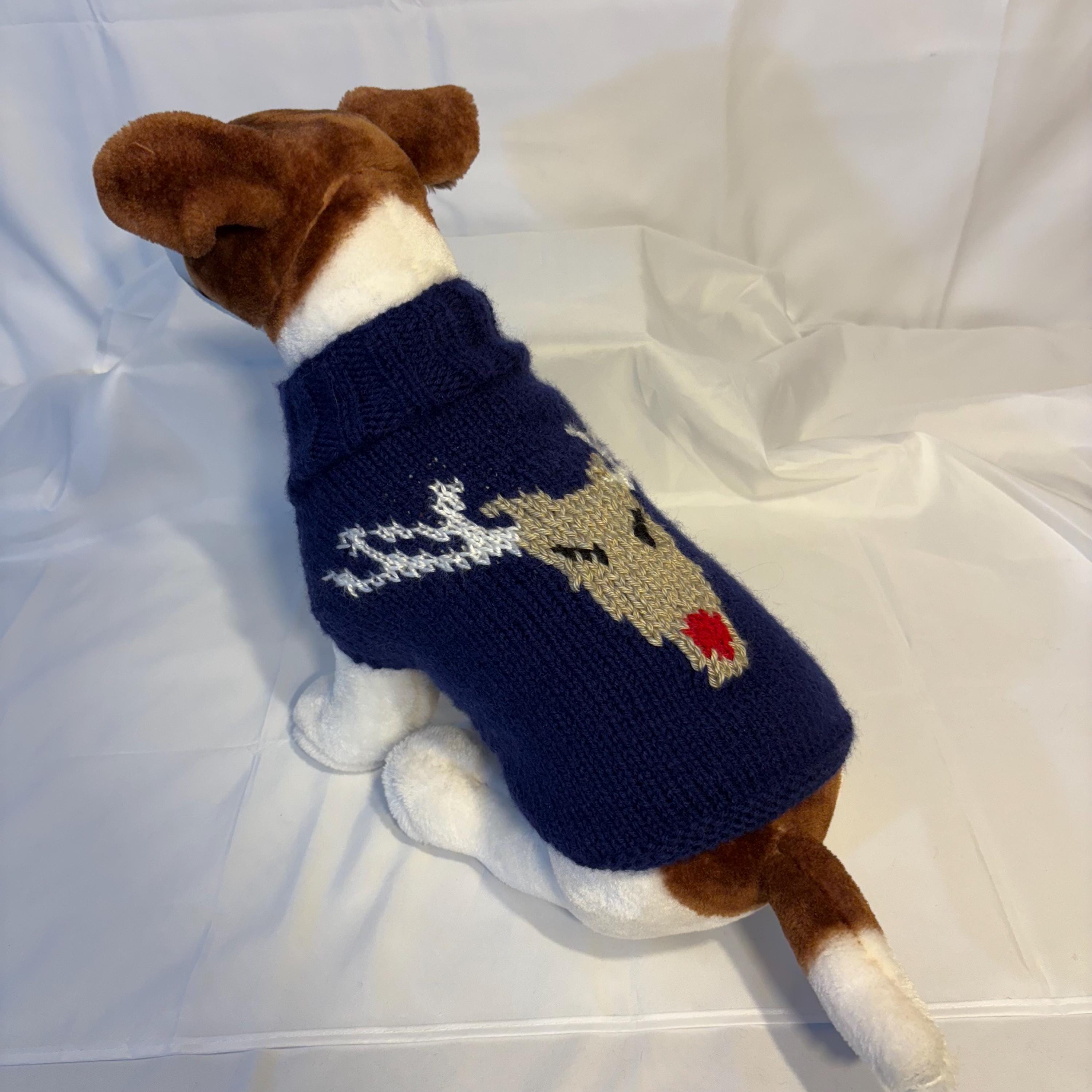 Dog (pet) reindeer sweater - Small 11-25 lbs