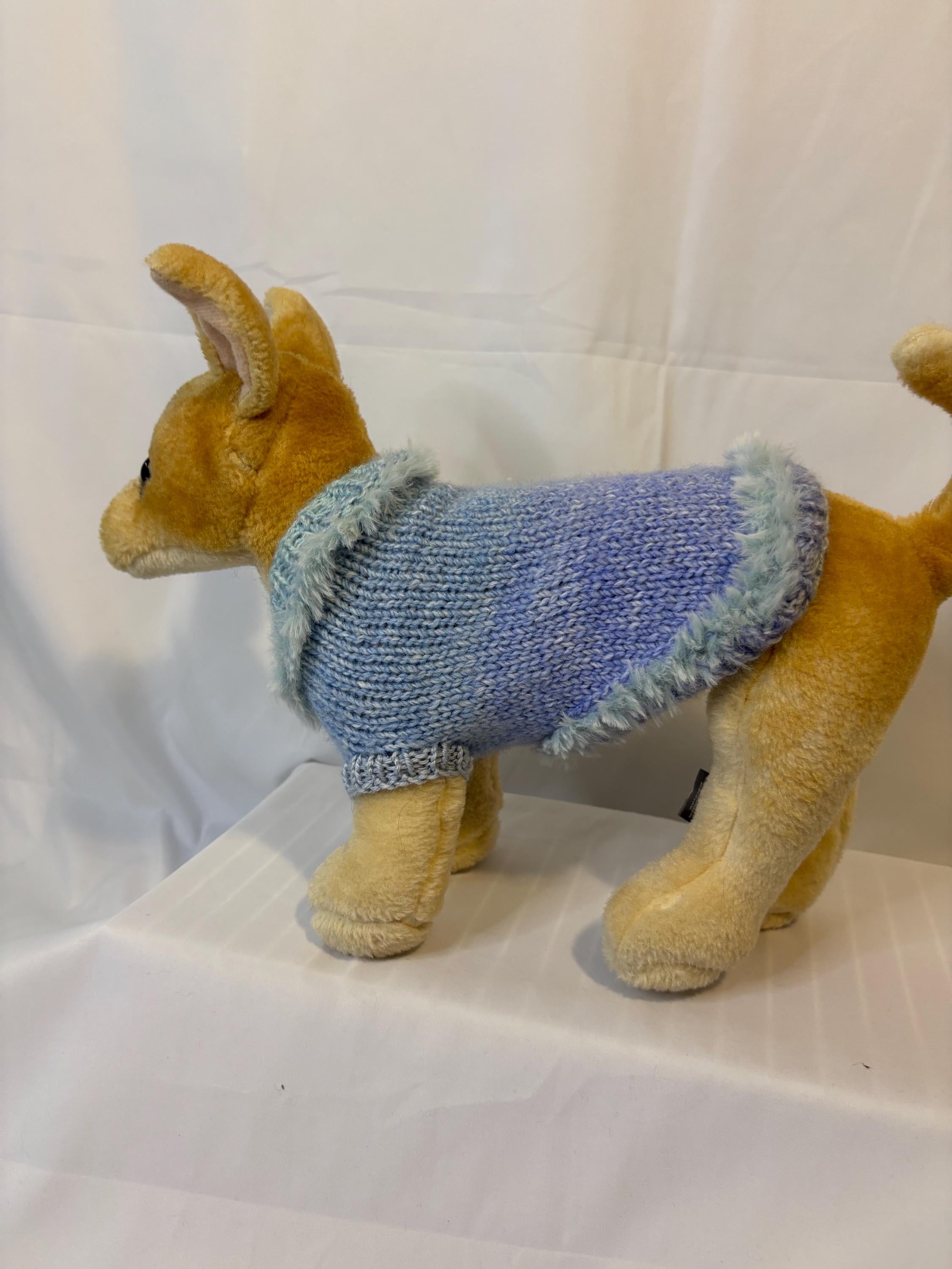 Dog (pet) Faux Fur sweater - X-Small 1-10 lbs