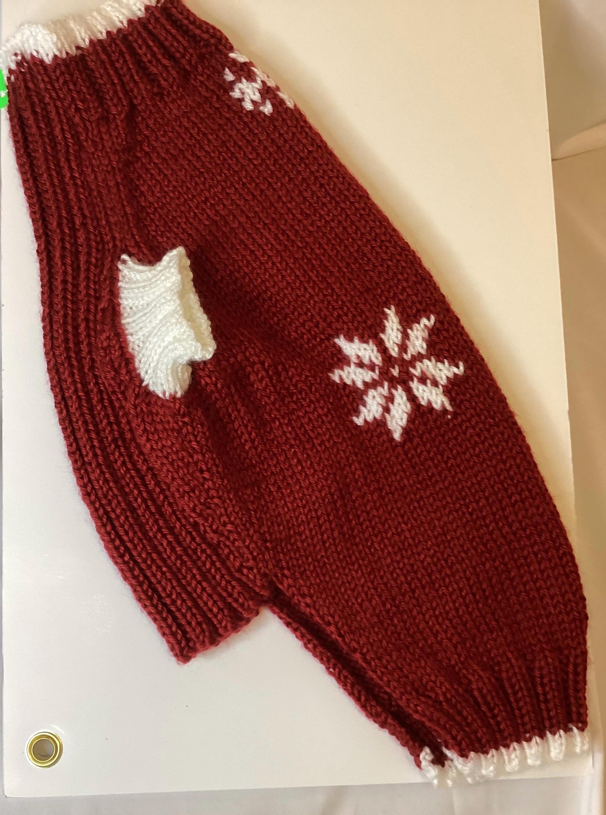 Dog (pet) Snowflake Sweater, Large (41-70 lbs)