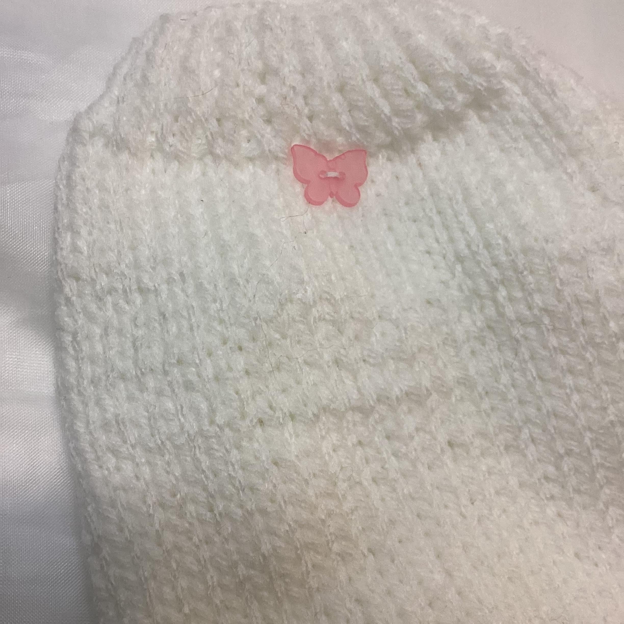 Dog (pet) Sweater with Pink Butterfly, Small (11-25 lbs)