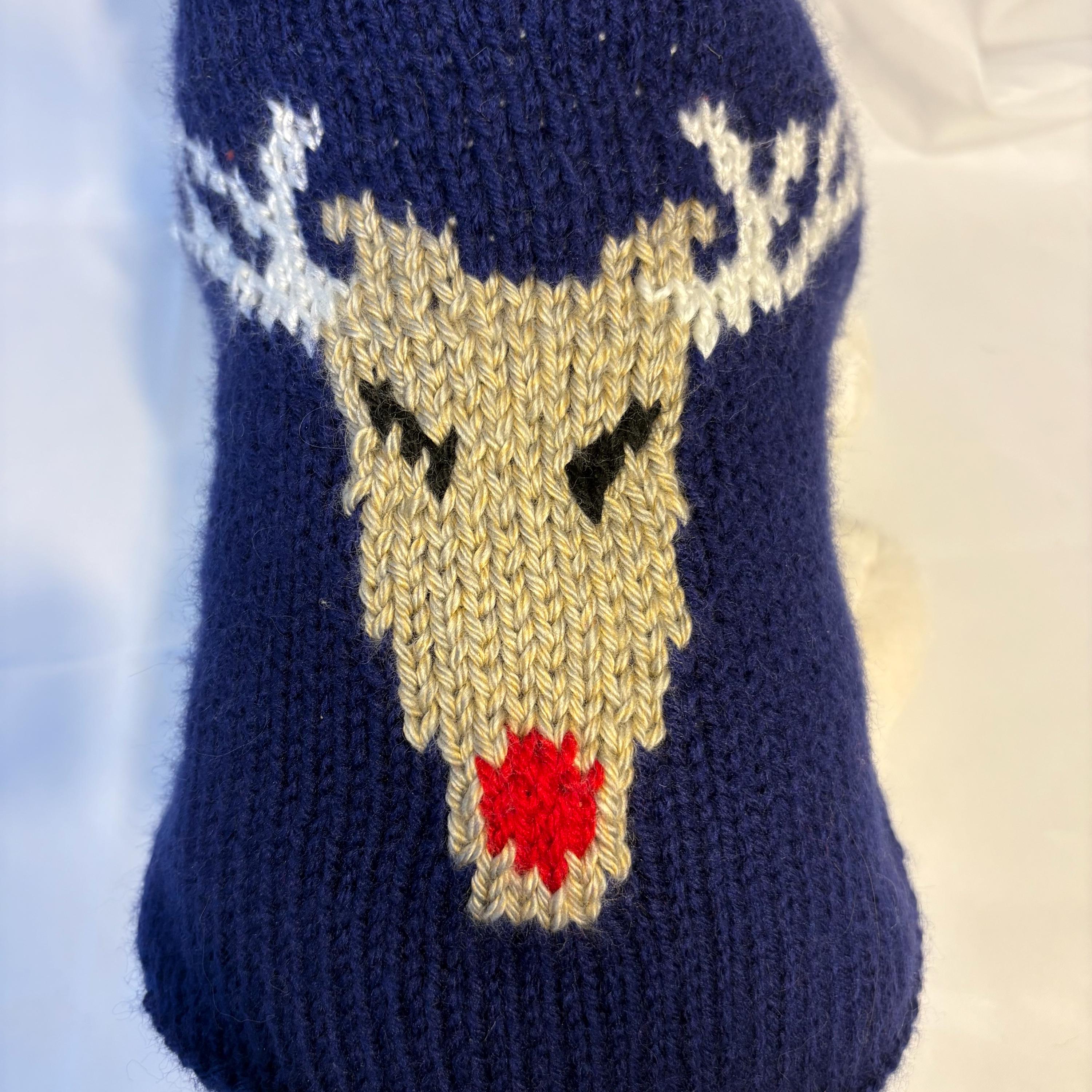 Dog (pet) reindeer sweater - Small 11-25 lbs