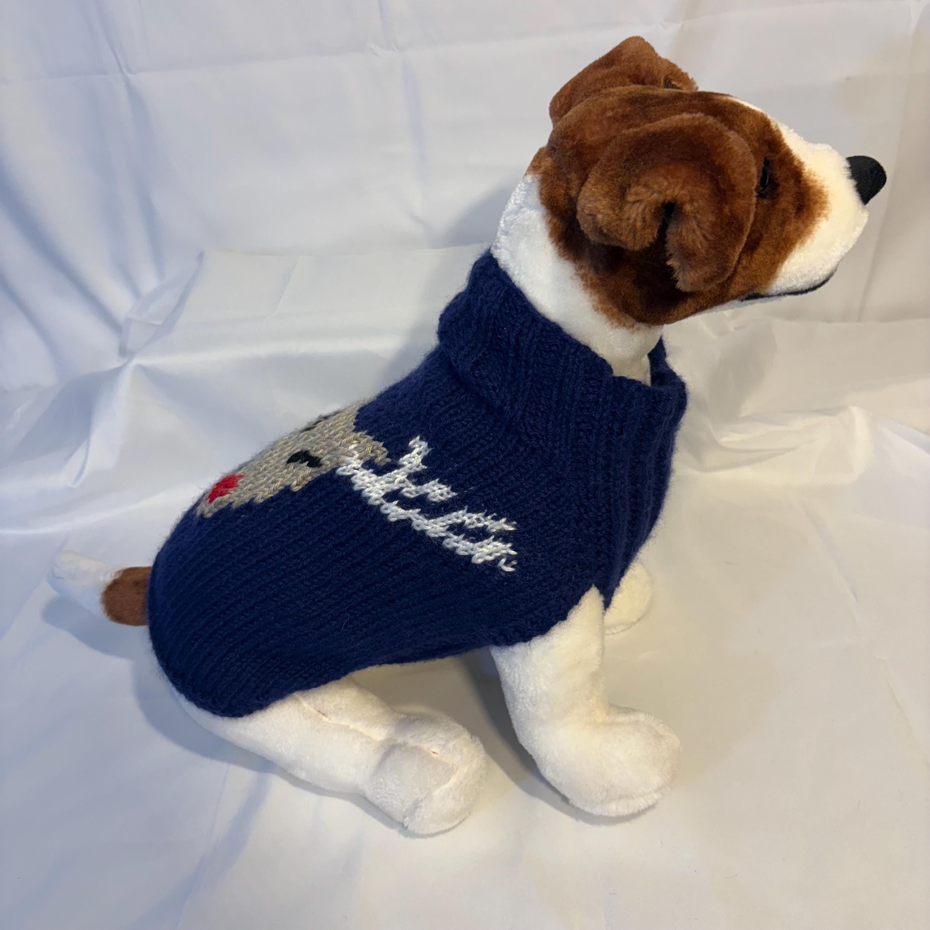 Dog (pet) reindeer sweater - Small 11-25 lbs